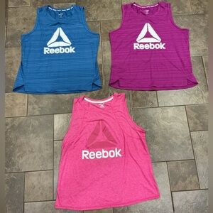 💰Make an offer, bundle and save💰 Reebok Trio of Vibrant Tank Tops